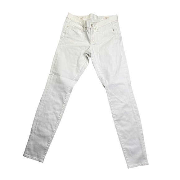 Women's White Mid-Rise Skinny Jeans Size 6 By Lilly Pulitzer - Picture 1 of 11